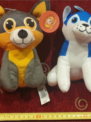 Two plush dogs new