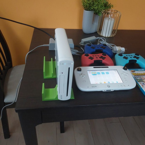 Nintendo Wii U 8GB console used with Haxchi and accessories