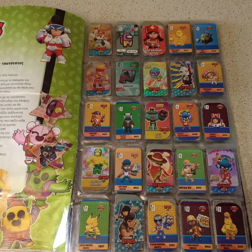 Brawl Stars metal tags set of 15 used in album