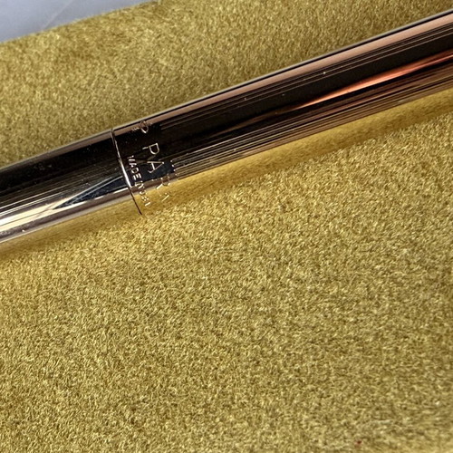 Parker Classic Gold Plated Ballpoint Pen with vintage velvet case