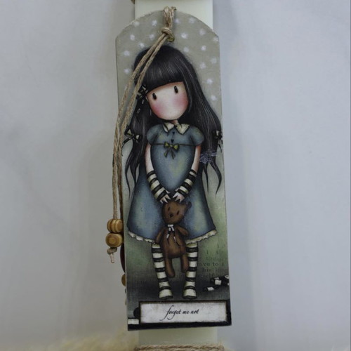 Handmade Sandoro candle box and candle set new with vanilla scent