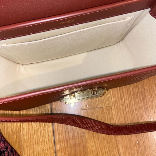 Maje leather bag new 20x15 with dust bag