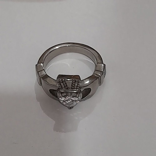 Claddagh ring used, silver