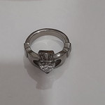 Claddagh ring used, silver