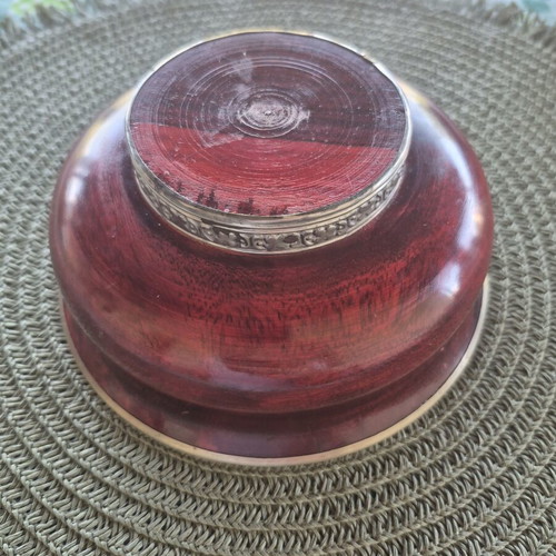 Traditional Tibetan bowls set of 2, made of tin