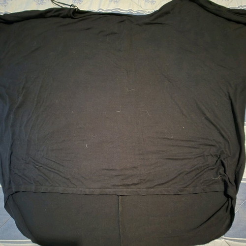Women's black blouse like new with 3/4 sleeve, Greek made