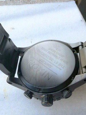Nixon 51-30 Chrono Matte Black Surplus ανδρικό ρολόι μεταχειρισμένο