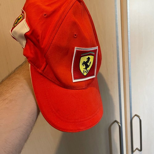 Puma x Ferrari collectible hat like new, red