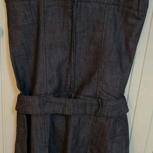Women's soft denim dress with belt like new, Miss Denim