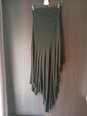 Women's black strapless dress like new, size XL