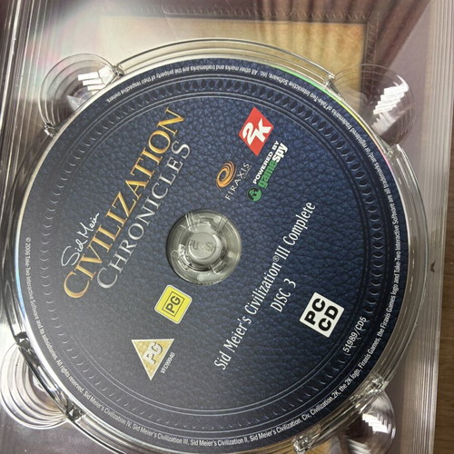 Sid Meier’s Civilization Chronicles PC edition used, missing one disc