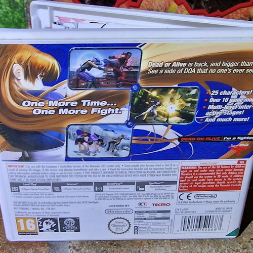 Dead Or Alive Dimensions Nintendo 3DS like new