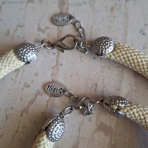 IliasG Greek Artwear necklace and bracelet set new, boho chic