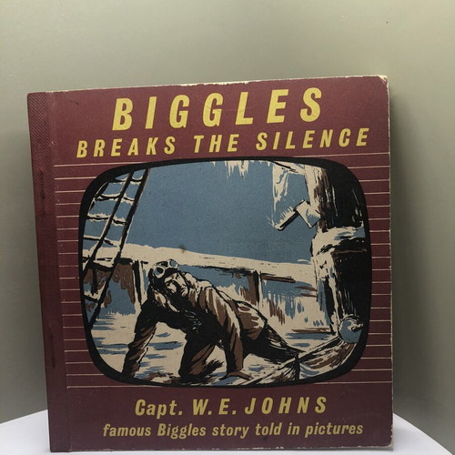 Biggles Breaks the Silence vintage picture book used