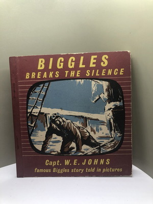 Biggles Breaks the Silence vintage picture book used