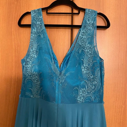 Official long dress turquoise new, size L