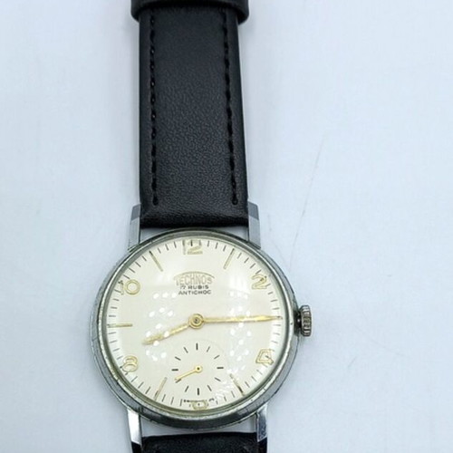 Technos mechanical wristwatch like new unisex, black and white