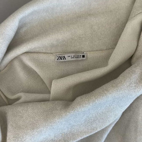 Zara off the shoulder beige shirt like new