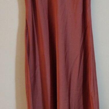 Reserved women's satin dress NL new, dark salmon color, size L
