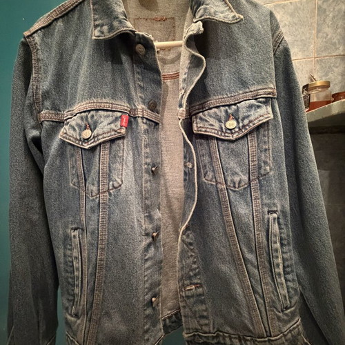 Vintage denim jacket 90s size Medium, new, blue