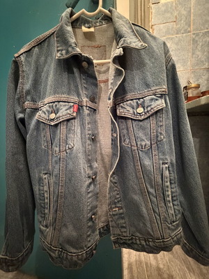 Vintage denim jacket 90s size Medium, new, blue