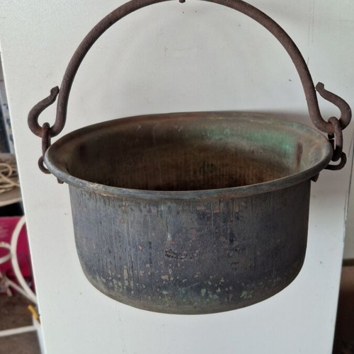 Bronze vintage decoration with iron supports used
