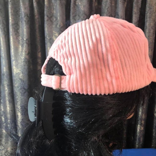 Pink hat like new, sizes M and L, 57 cm