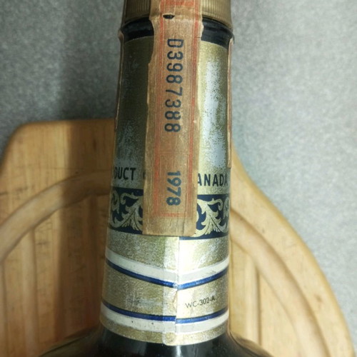 Canadian Club whiskey 1 liter vintage from 1978 new