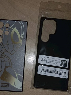 Θήκες S23 Ultra Marvel Spiderman και Total Black σαν καινούργιες