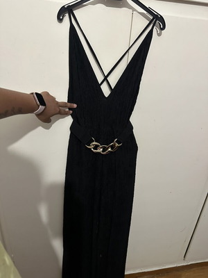 Jumpsuit black like new, one size