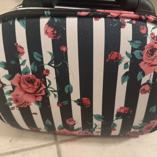 Cosmetic bag like new, multicolored