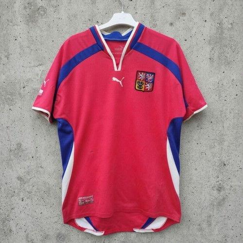 Puma Vintage 2004 Czech Republic Home Soccer Jersey Size L