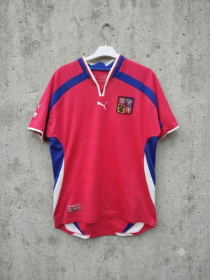 Puma Vintage 2004 Czech Republic Home Soccer Jersey Size L