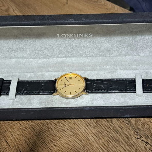 Longines La Grande Classique wristwatch used, gold-plated, with box