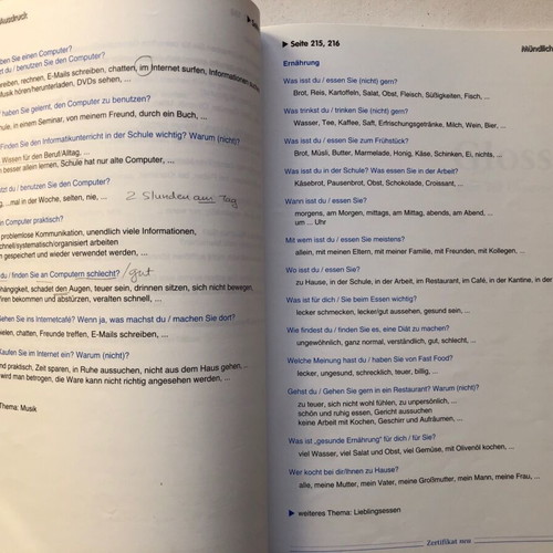 Zertifikat B1 pack of two books used for Goethe Institut exam