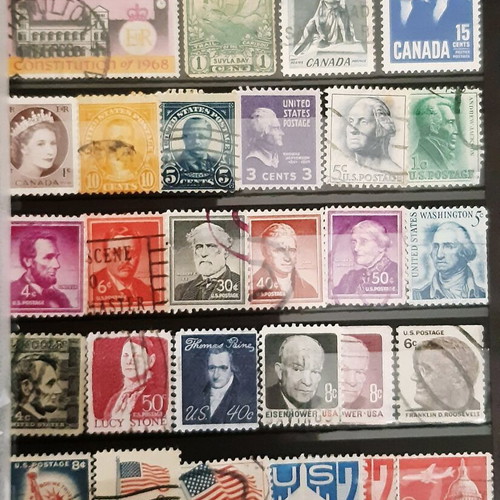 Stamps used from around the world, pack of 12 pages