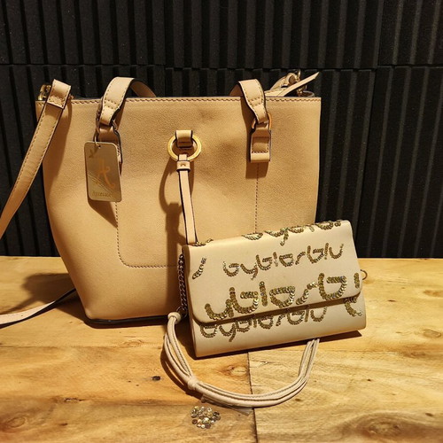By Far Mini Clutch Beige New, Statement Letters
