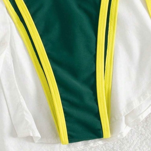 Bikini new, size M, green and yellow