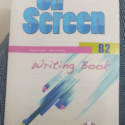 On Screen B2 Writing Book like new English learning book