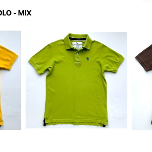 Abercrombie & Fitch Kids Polo Shirts used, set of 3, size L