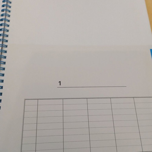 Notebook A4 with 5 subjects new