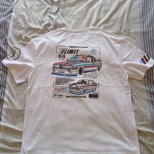 Men's T-shirts with car and cartoon designs