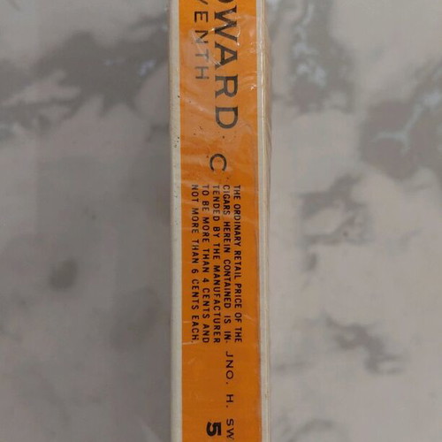 Vintage King Edward paper cigar box used from the 1970s