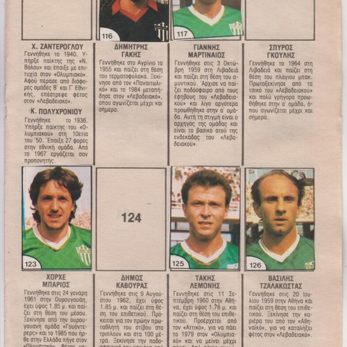 Blek football album 87-88 used with 145 stickers
