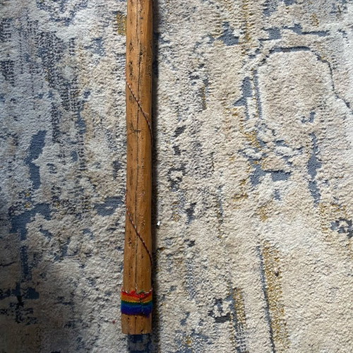 Wooden rain stick used musical instrument 70 cm