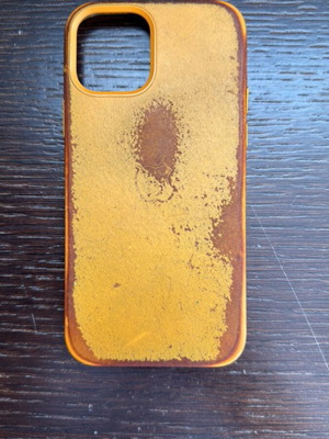 IPhone 12 leather case used, genuine Apple