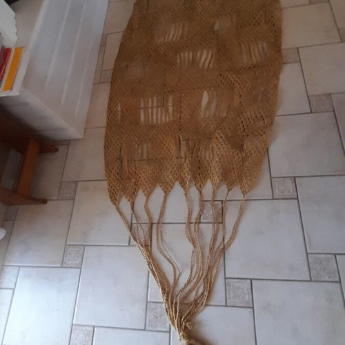 Handmade hammock used, about 3 meters, rope material, from Indonesia