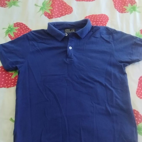 Pull & Bear Polo Shirt M like new, blue, 100% cotton