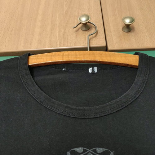 Black long-sleeve spring men's shirt used with New Season print