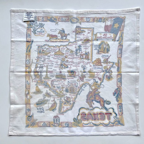 Texas map kitchen towel new 100% cotton